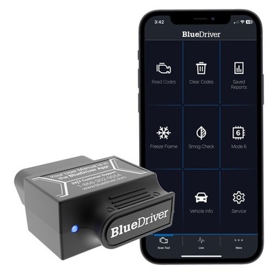 BlueDriver OBD2 Scanner Bluetooth, No Subscription, ABS SRS TPMS | OBDII Diag...