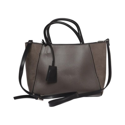 Zara Basic Collection, Handtasche, Damen, Polyurethan, Grau/Schwarz #lxg
