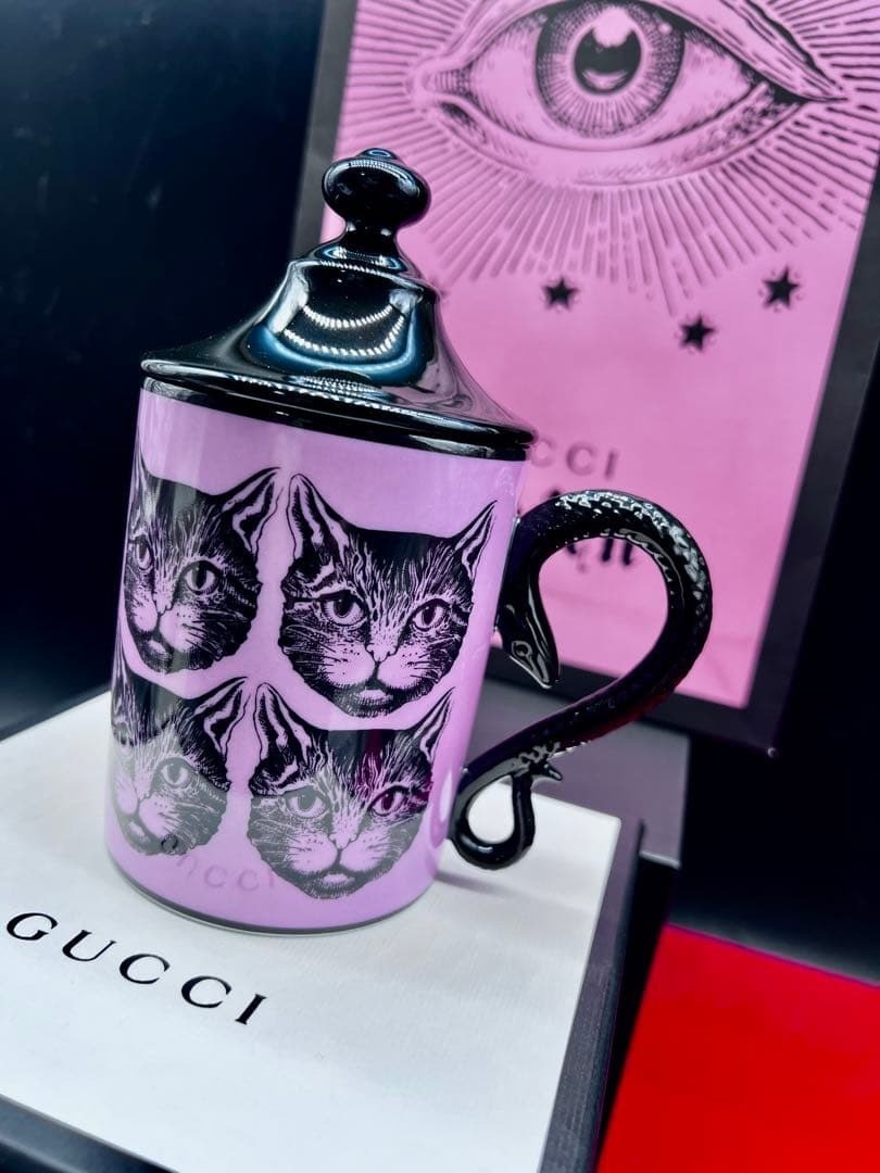 GUCCI Garden Mystic Cat Collaboration Richard Ginori Cup Rare