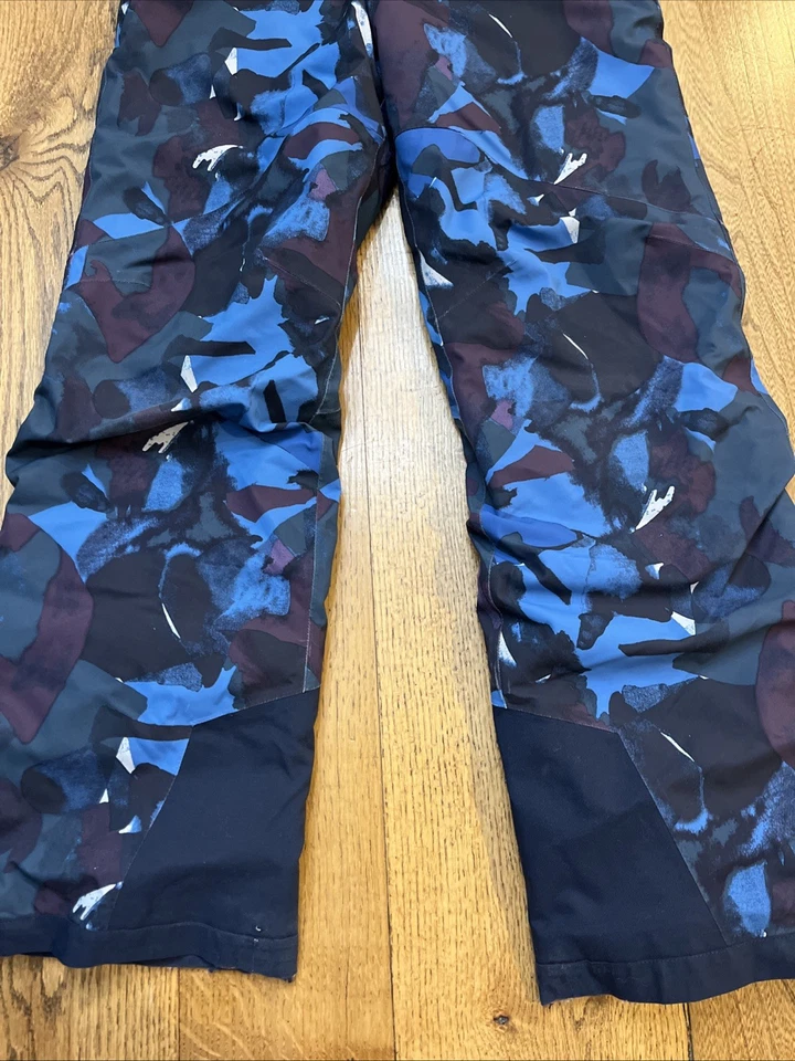 Pantalones de esquí para nieve Patagonia Snowbelle H2NO aislados azul/púrpura, para niña talla L/12 Foto 2 de 4