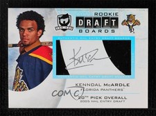 2008 Upper Deck The Cup Rookie Draft Boards /25 Kenndal McArdle #DB-KM Auto 0ll