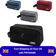 Mens Travel Wash Bag Hanging Toiletry Large Capacity Shaving Gym Makeup Bag