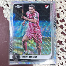 Topps 2025 Chrome MLS Lionel Messi #10 Inter Miami CF Soccer Card Refractor