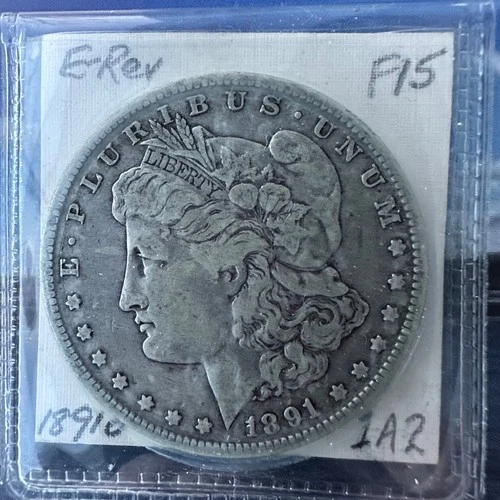 1891-O Morgan Silver Dollar VAM-1A2 E rev Top 100 Fine VAM 1A2