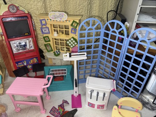 Vintage 90er Jahre Barbie Möbel und Zubehör mit Food Mart, Küche, Schrank - Bild 4 von 11