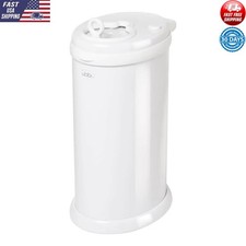 13 Gal Stainless Steel Diaper Pail Odor Control No Special Bags Childproof Lock