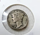 1945 P SILVER MERCURY DIME