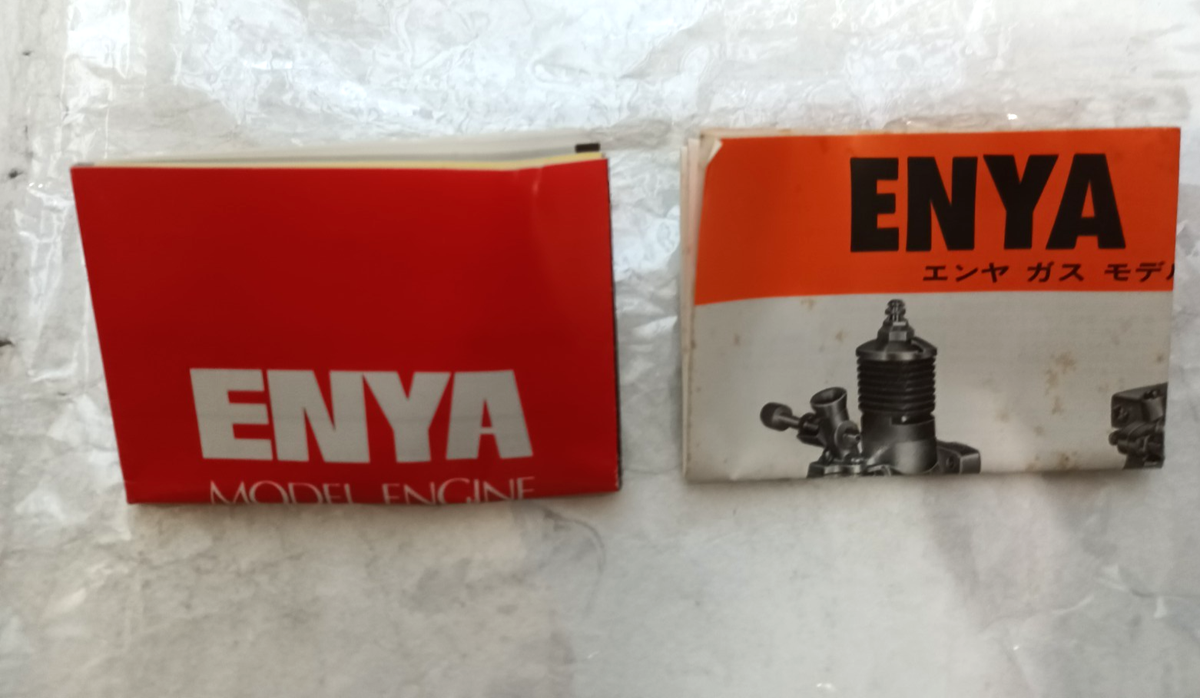 VINTAGE ENYA 06D-II T.V. DIESEL ENGINE w/ BOX, MANUAL & WRENCH NOS