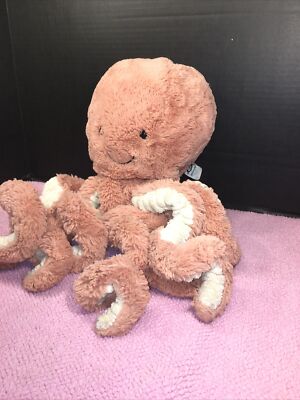 VGUC-22” Jellycat Odell Octopus Plush Apricot Peach Stuffed | eBay
