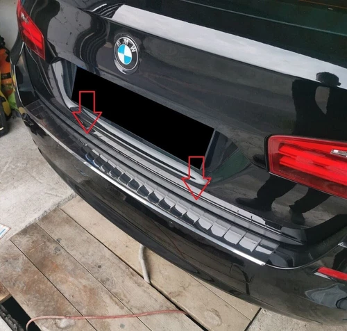 Chrome Rear Bumper Protector For BMW 5ER F11 TOURING 2010-2017 - Picture 4 of 4