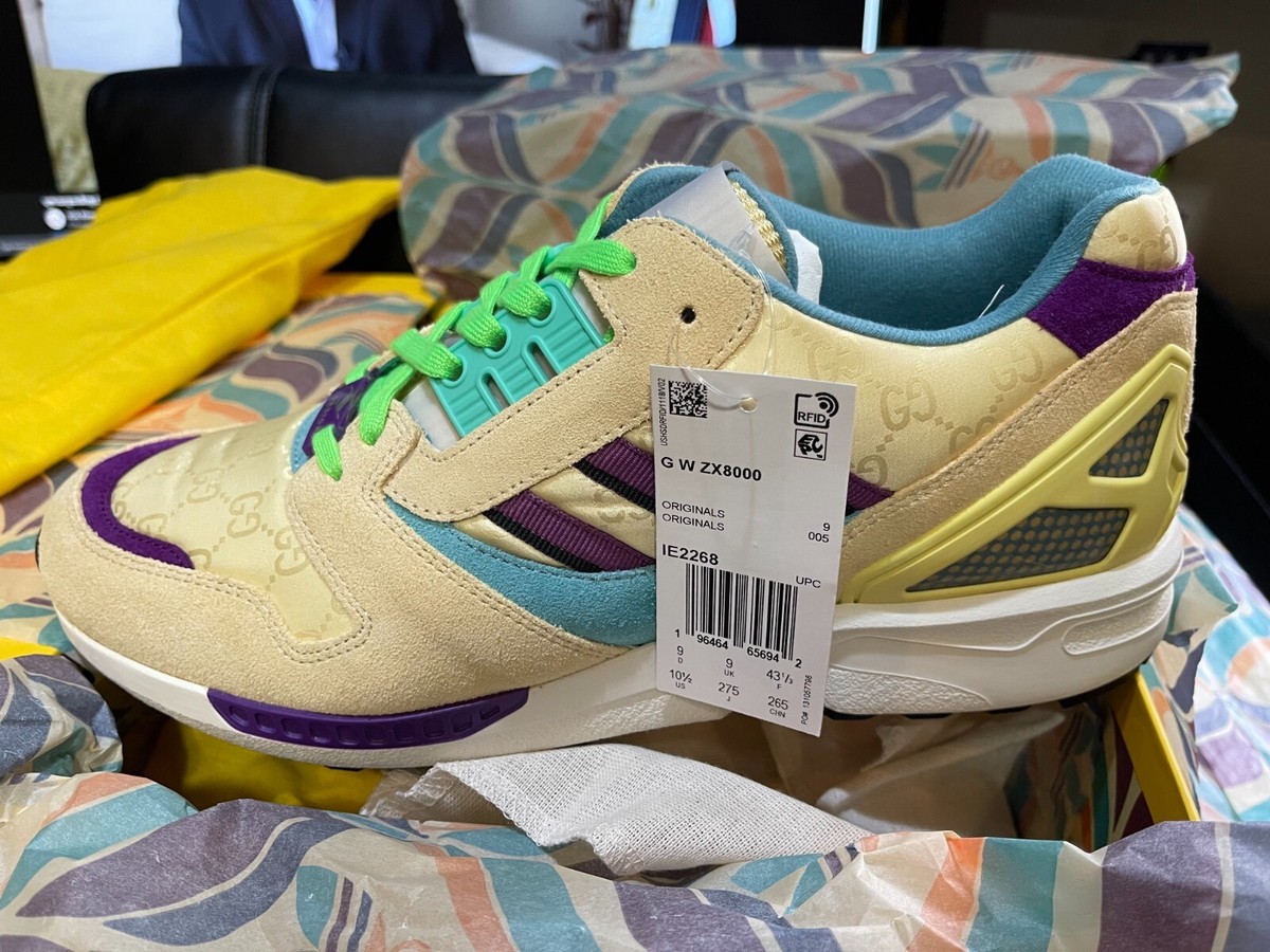 NEW! Gucci x Adidas W ZX8000 US Size W10.5 - M9 Beige GG NEW! Gucci x Adidas W ZX8000 US Size W10.5 - M9 Beige GG