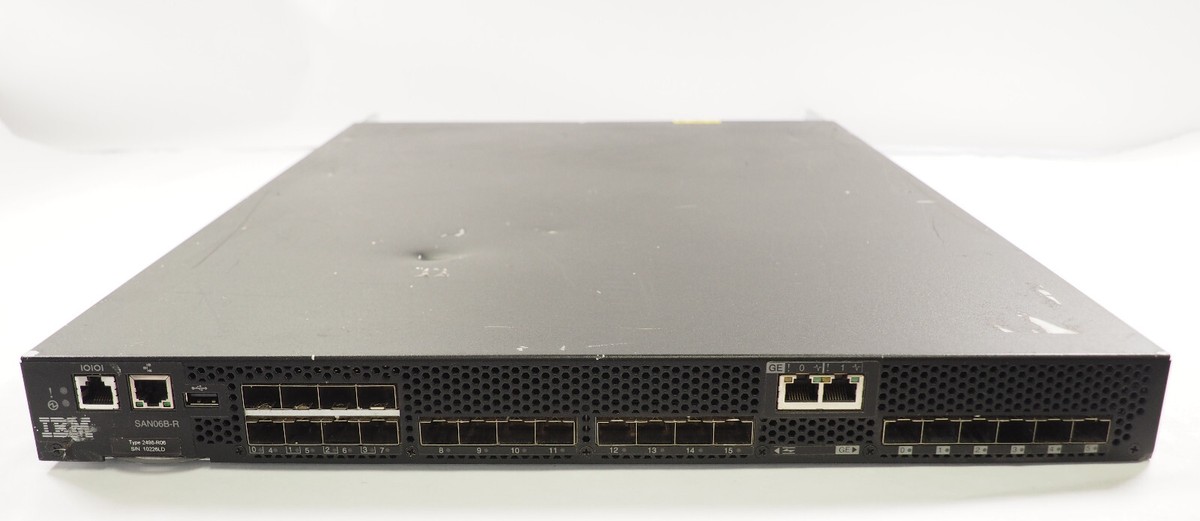 IBM 2498-R06 SAN06B-R 8Gbps Fiber Channel SAN Extension Switch P/N
