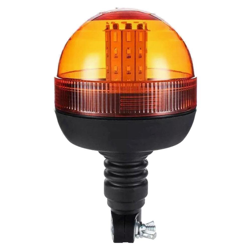 40 LED Beacon Warning Flashing Rotating Amber Flexible DIN Pole Tractor Light AU