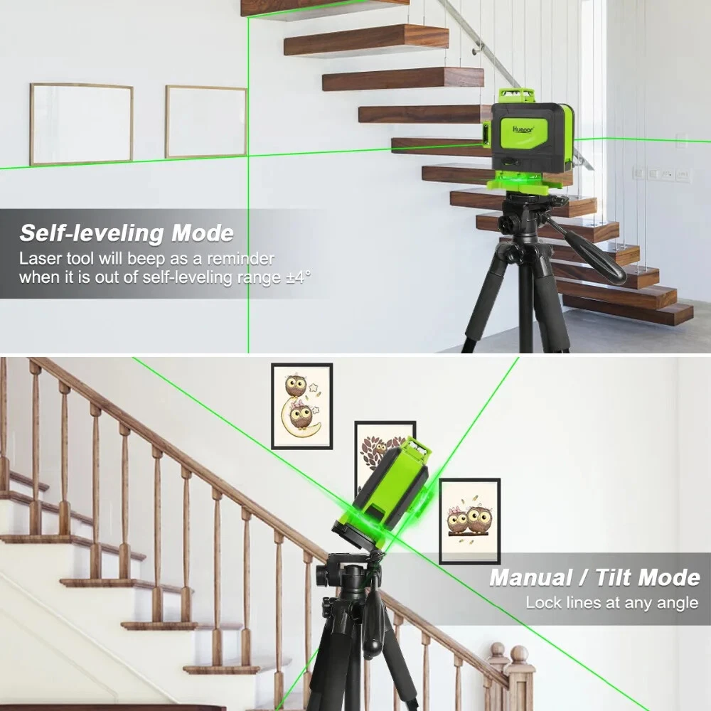 Laser Level Vertical and Horizontal Self-leveling Remote control &Li-ion battery