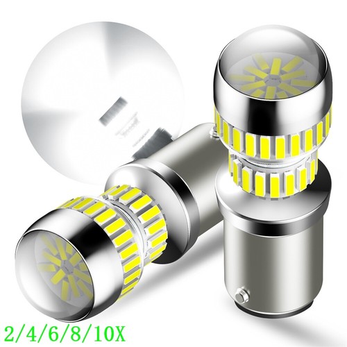 1157 54SMD LED Tail Brake Stop Reverse Parking Turn Signal Light Bulb 2357 2/10x
