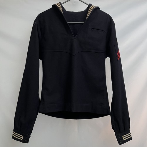 VTG US Navy Wool Military Mens Jumper Machinist mate - Cracker Jack Size S