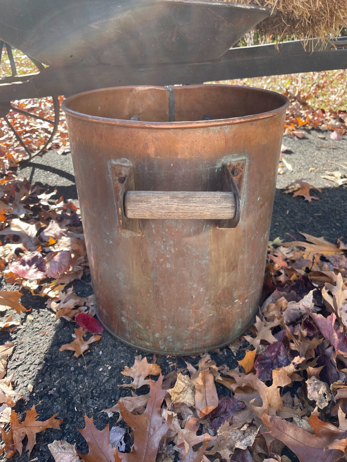 Vintage Copper Bucket Pail with Lid eBay