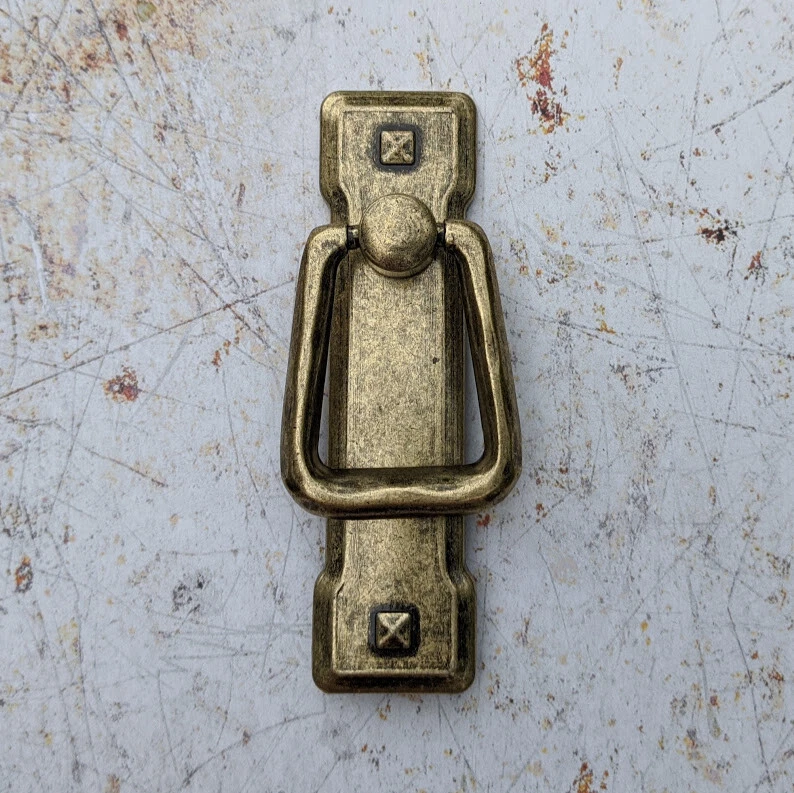 Rustic Handle Oak Furniture Land Style Replacement Handle Black & Bronze 4 Types - Image 4 of 4