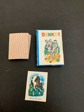 Vintage Miniature Donkey Card Game With Box Made In Hong Kong