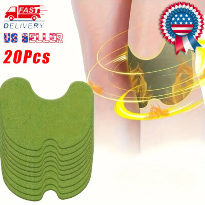 20pcs Moxa Hot Compress Wormwood Lumbar Knee Mugwort Plaster Moxibustion Patch