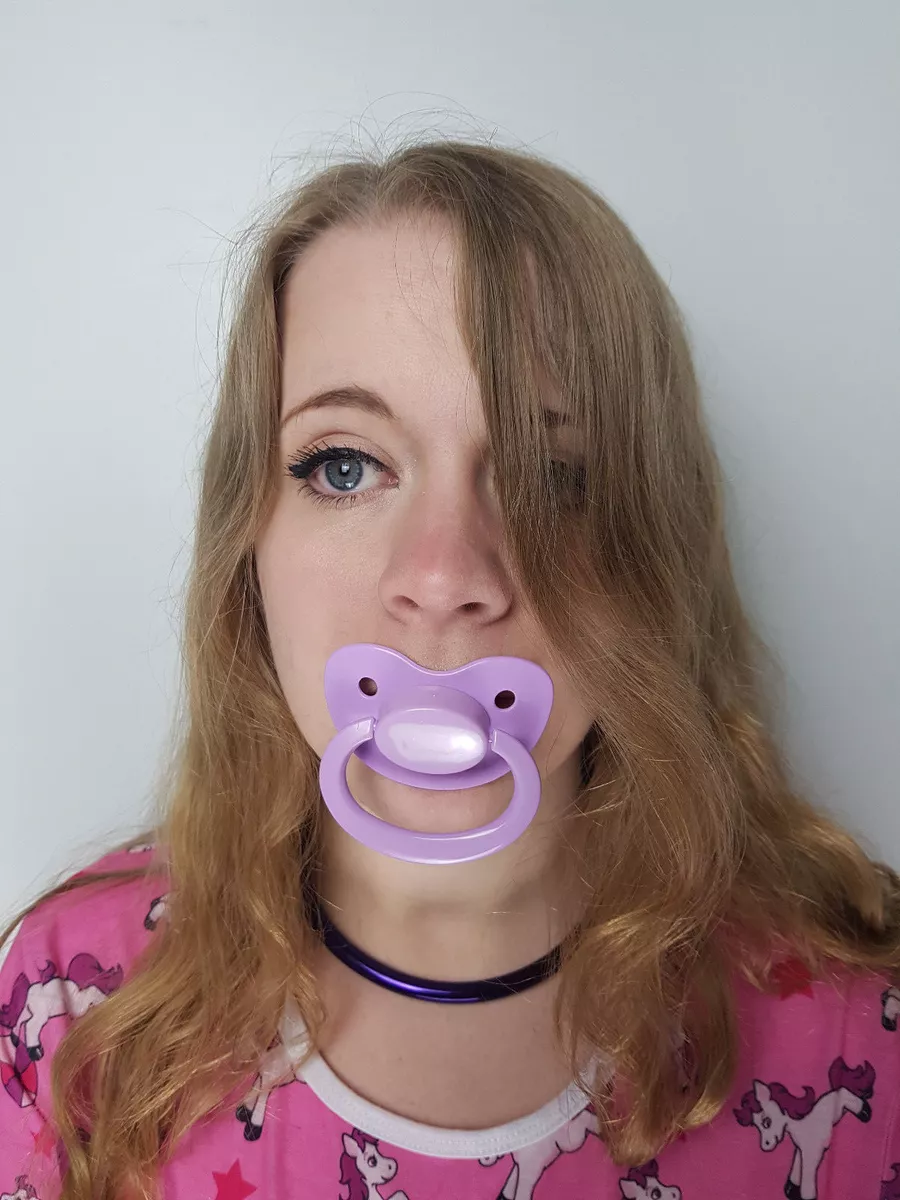 Adult Pacifier Soother Dummy from the dotty diaper company LILAC Purple