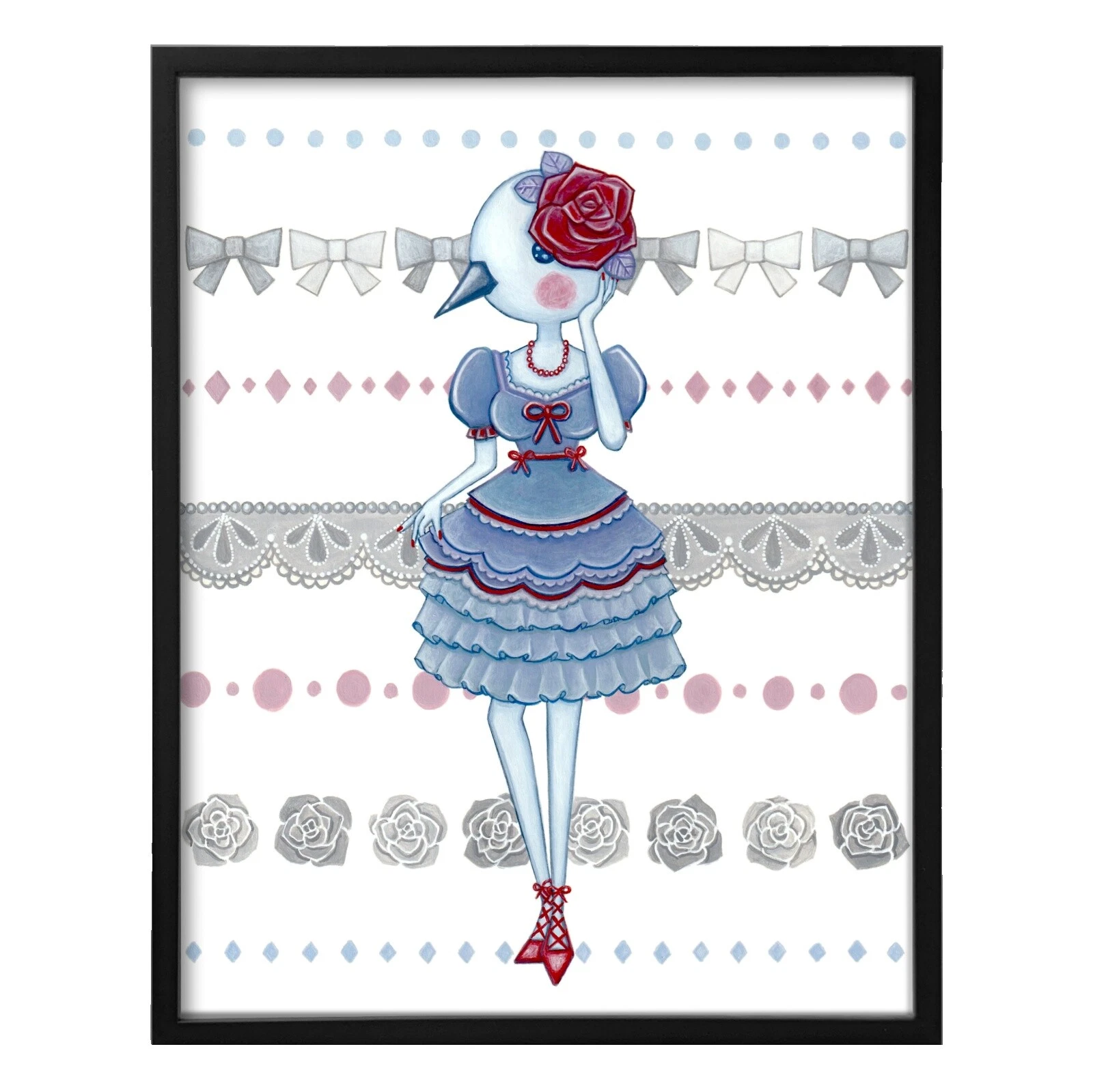 Ilustración Arte Impresiones artísticas de mujer