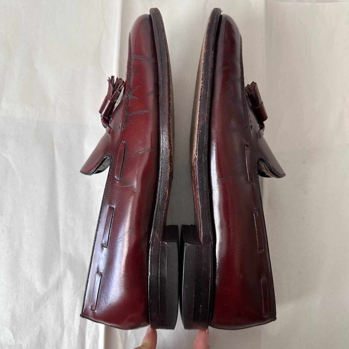 Florsheim Burgundy Leather Penny Loafers 17089-18 Burnished Dress Shoes 9.5 D Florsheim Men main image 3