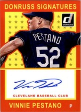 2014 Donruss Signatures #45 Vinnie Pestano Auto - NM-MT