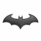 1x Metal Badge Emblem 3D Auto Tail Decal Bat Logo Sticker Black Car Accessories