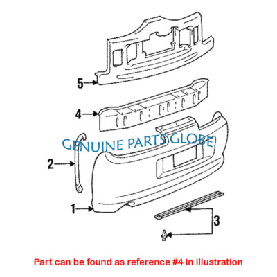 GENUINE OEM TOYOTA 1993-1998 SUPRA JZA80 REAR BUMPER REINFORCEMENT
