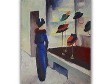 Hat Shop by August Macke (1913) Giclée Canvas Print, Multi-Size