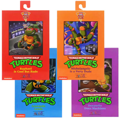 NECA Teenage Mutant Ninja Turtles Pizza Club 4 Pack TMNT 7