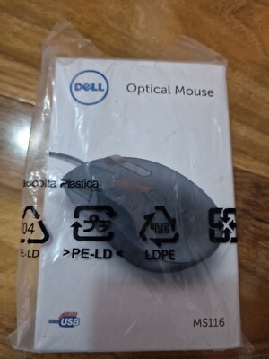 Optische kabelgebundene Maus MS116 von Dell, schwarz