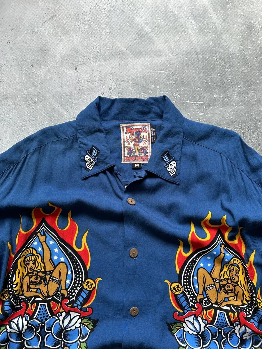 VINTAGE MAMBO LOUD SHIRT MAN'S RUIN 2001 BUTTON UP SHIRT