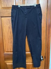 talbots 10 petite heritage pants black