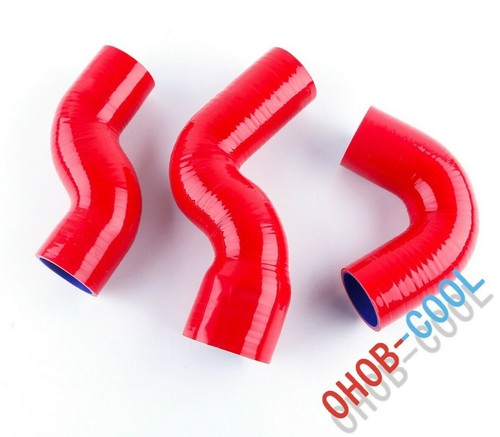 Black Pipe For Land Rover Discovery 2 TD5 Turbo Silicone Intercooler Boost Hoses - Picture 3 of 12