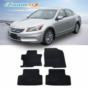 Fit 2008 2012 Honda Accord 4d Black Custom Fit Carpet Floor Mats