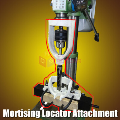 Mortising Attachment For Drill Press – 4 Chisels Set With Bench Drill Locator (1/4 To 5/8 Inch) 3 thumbnail image