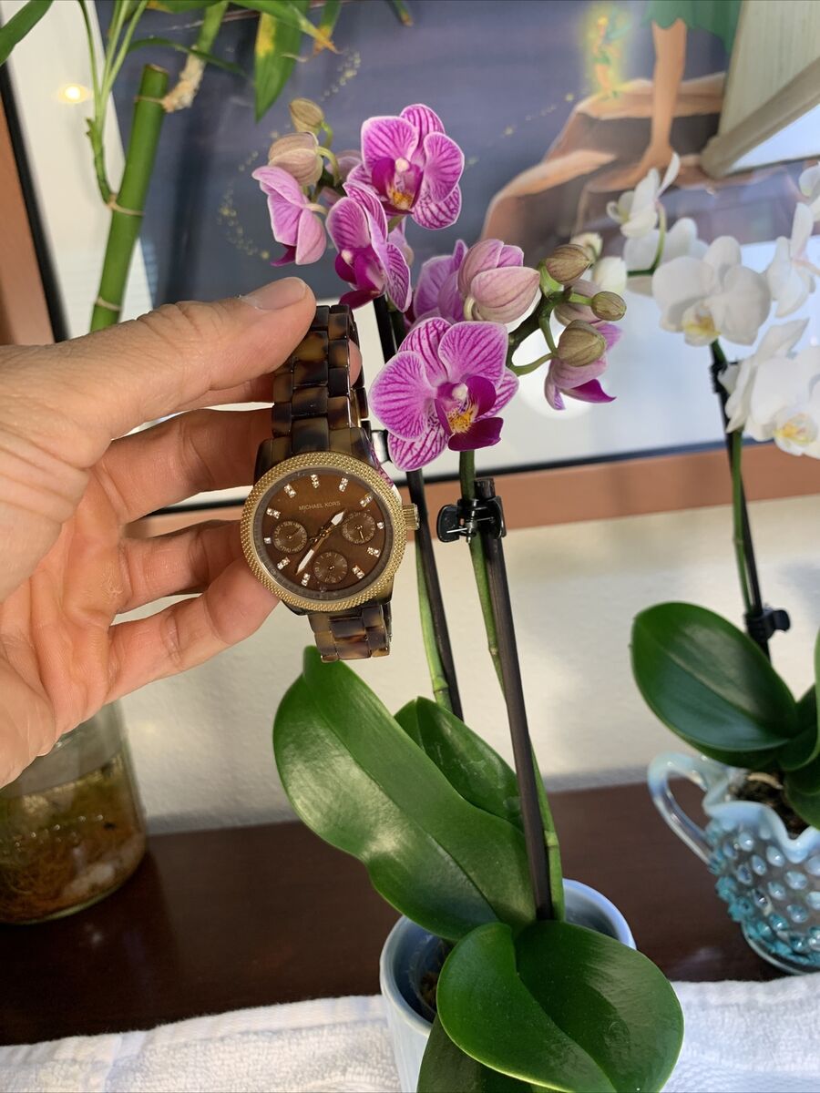 Michael Kors MK-5399 Quartz Chrono Tortoise Women's Wrist Michael Kors MK-5399 Quartz Chrono Tortoise Women's Wrist