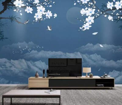 3D Branch Bird ZHUA25167 Wallpaper Wall Murals Removable Self-adhesive Ann