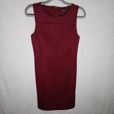 The Limited Sleeveless Shift Dress, Maroon Size 4