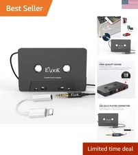 Compact & Durable Car Cassette to 3.5mm Audio Adapter – Modernize Your Ride