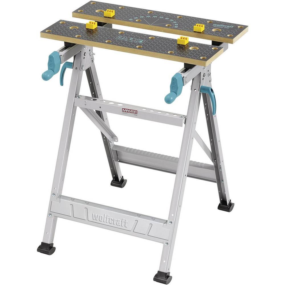 Etabli universel Wolfcraft 6177000 pliant avec mâchoires de serrage réglables