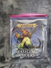 Warhammer Age Of Sigmar Beastclaw Raiders Warscroll Cards