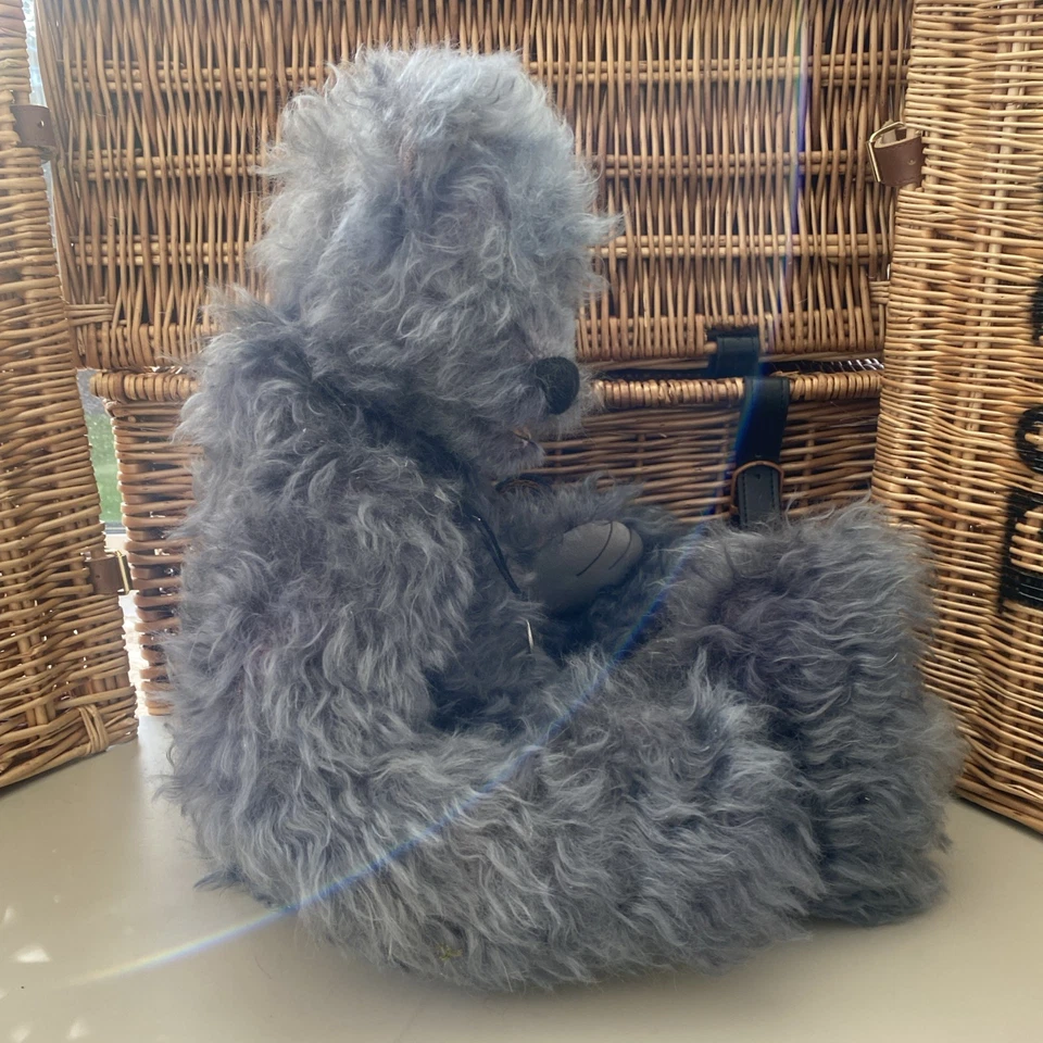 OOAK 2005 LJ Bears Teddy Bear "Ash" 56cm, Blue Mohair - Handmade in England - Image 3 of 4