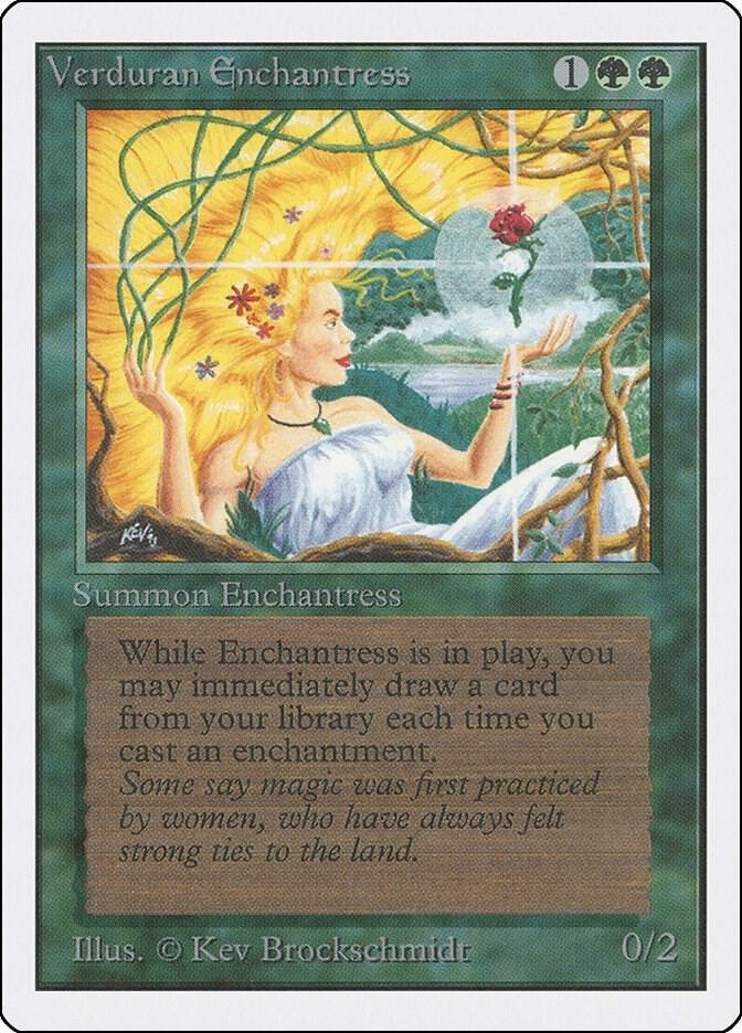 Verduran Enchantress X (1) MTG Unlimited Excellent/Near Mint - 4RCards