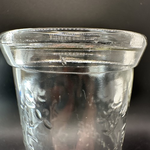 Vintage Clover Blossom Cottage Ser Szklany słoik 5 1/2" wysokości z kilkoma frytkami - Zdjęcie 7 z 11