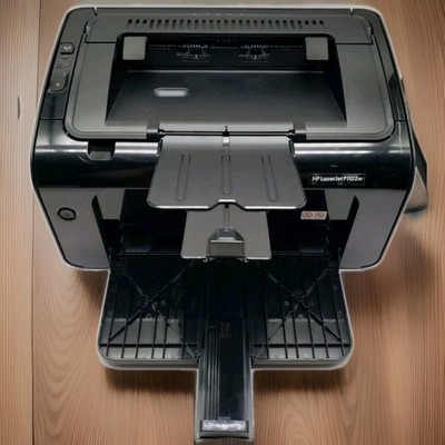 HP LaserJet Pro P1102W Monochrome Laser Printer w/ Power Cable 
