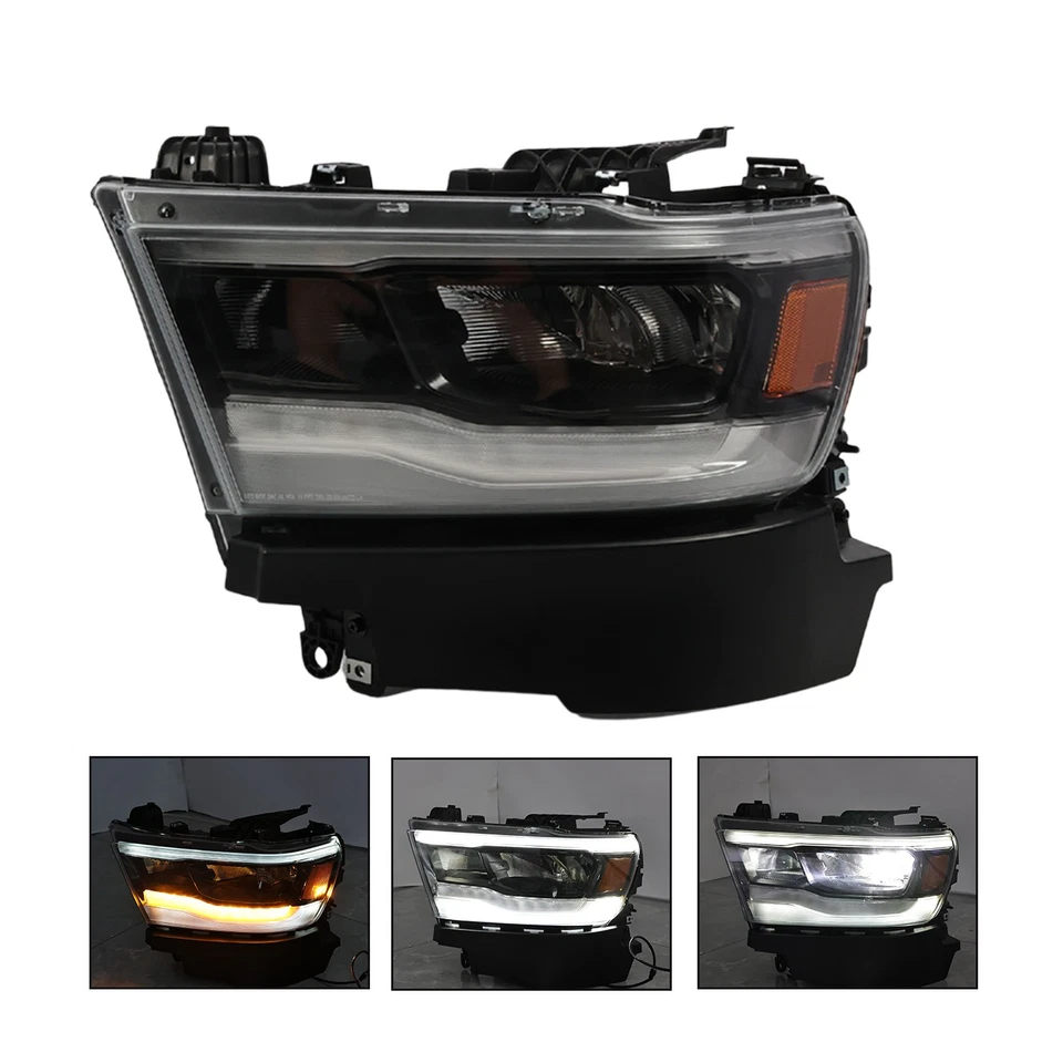 For 2019 2020 2021 2022 2023 Dodge RAM 1500 LED Headlights Headlamps Pair - Image 4 of 4
