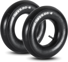 2 Pack 13 X 5.00-6 Inner Tubes, TR-13 Straight Valve Stem Tire Tube, Universal F